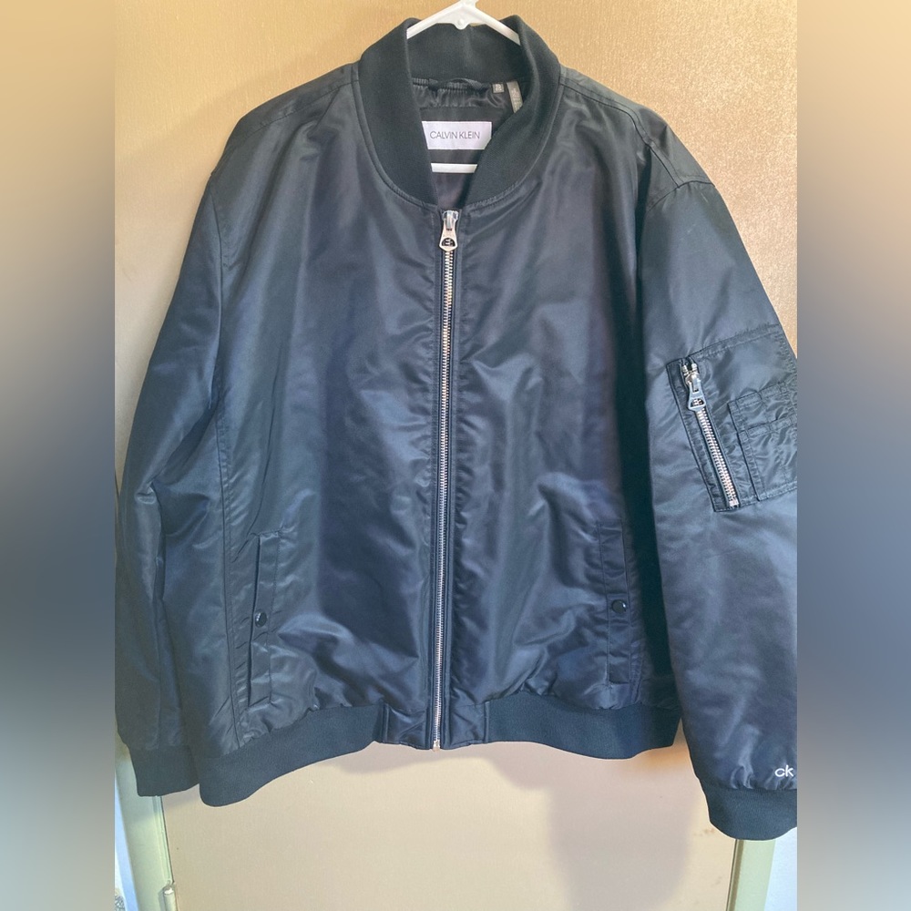 Calvin Klein Men's Quilted Bomber Jacket Black size XL